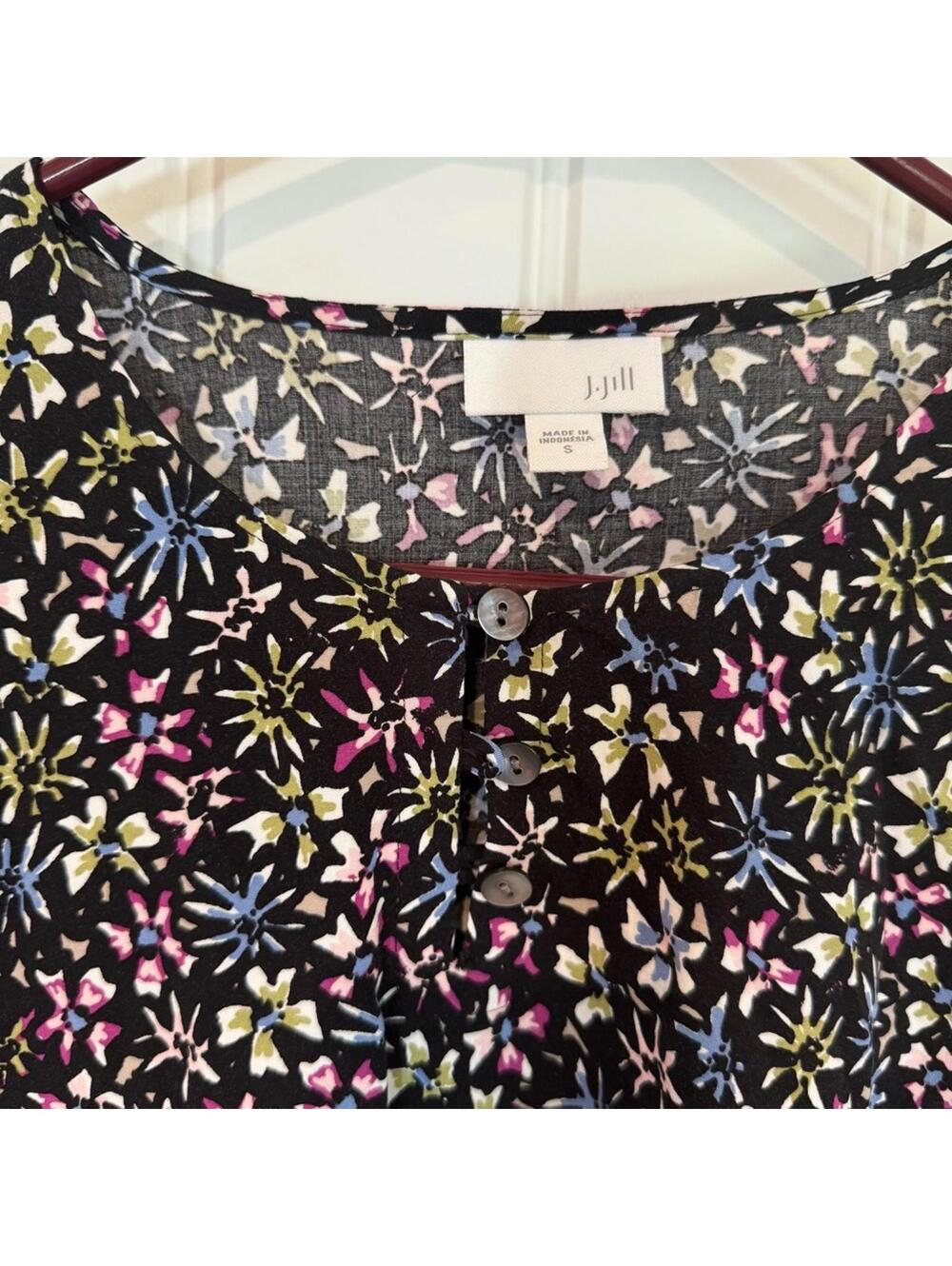 J. Jill Floral Long Sleeve Women's Top- Small